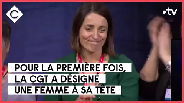 Sophie Binet, élue surprise à la tête de la CGT - Jean-François Amadieu - C à Vous - 31/03/2023