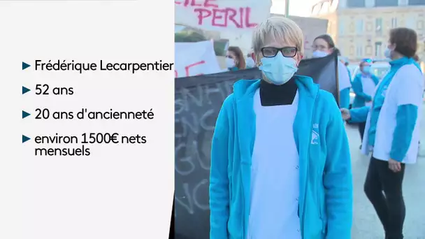 A Fécamp, les aides-soignantes exclues du Ségur de la Santé manifestent