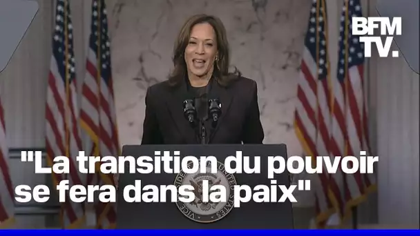 Élection américaine: le discours de Kamala Harris après sa défaite contre Donald Trump