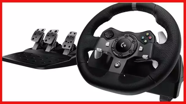 Logitech G920 Driving Force Racing Wheel and Floor Pedals, Real Force Feedback, Stainless Steel