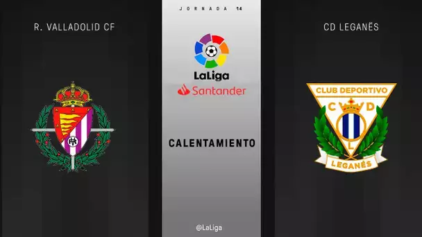 Calentamiento R. Valladolid CF vs CD Leganés