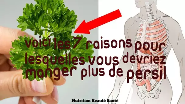 Voici les 7 raisons pour lesquelles vous devriez manger plus de persil