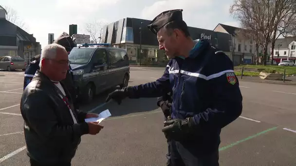 Coronavirus : Nantes, opération contrôle de gendarmerie