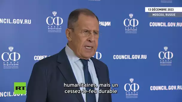Un cessez-le-feu «durable et permanent» à Gaza est indispensable, estime Sergueï  Lavrov