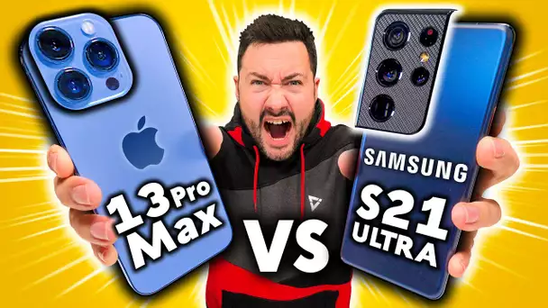 iPhone 13 Pro Max VS Galaxy S21 Ultra : le Gros Comparatif !