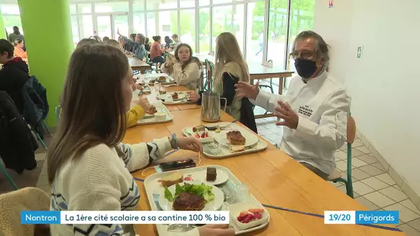 Le cantine de la cité scolaire de Nontron reçoit le label 100% bio