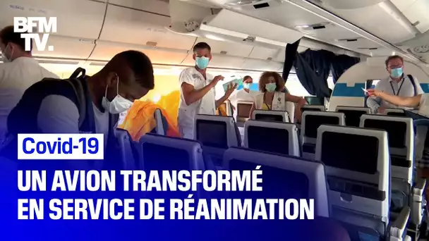 Covid-19: comment un avion de ligne a été transformé en service de réanimation