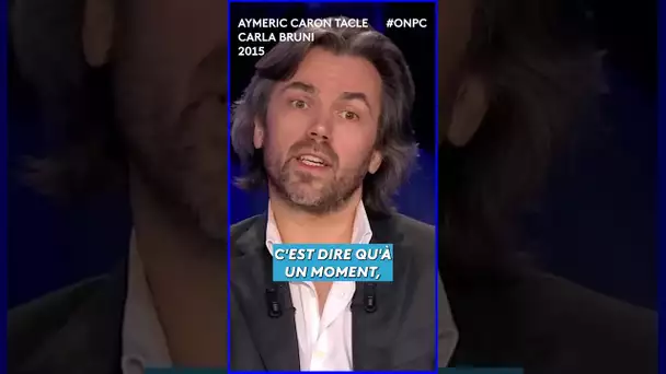 Aymeric Caron tacle Carla Bruni : "Elle a à peu près 20 mots de vocabulaire" #shorts #onpc