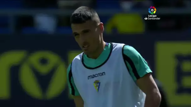 Calentamiento Cádiz CF vs Rayo Vallecano