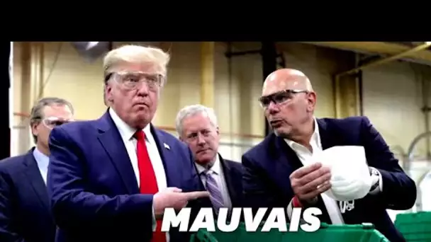 Trump visite une usine de masques... sans masque (malgré les consignes)