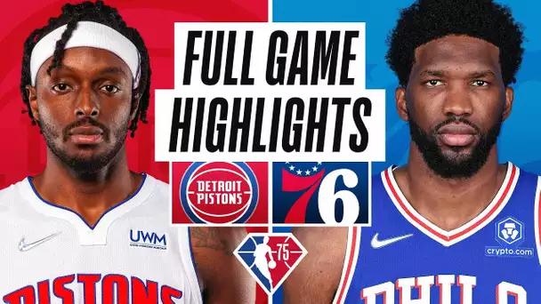 PISTONS at 76ERS | FULL GAME HIGHLIGHTS | October 28, 2021
