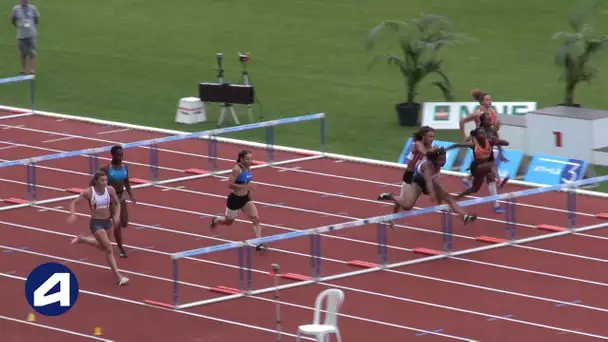 Bondoufle 2018 : Finale 100 m haies Cadettes (Léa Vendome en 13&#039;&#039;50)