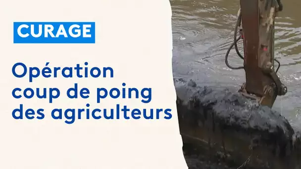 Inondations : Une opération coup de poing de curage par des agriculteurs en colère