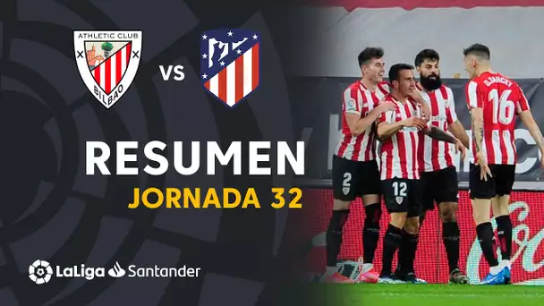Resumen de Athletic Club vs Atlético de Madrid (2-1)