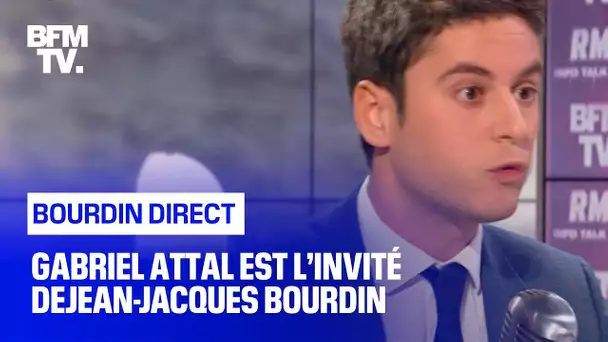 Gabriel Attal face à Jean-Jacques Bourdin en direct - 26/02