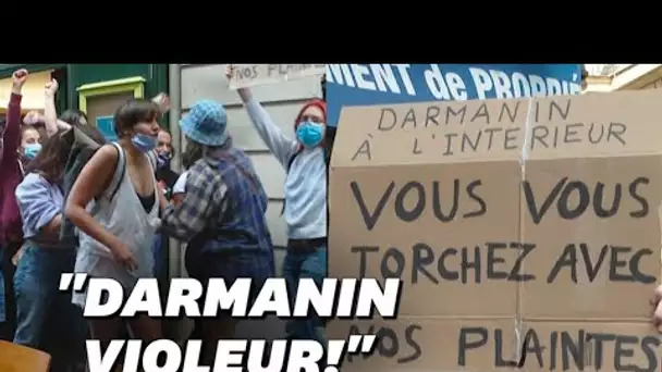 Gérald Darmanin "violeur, État complice", accusent des féministes