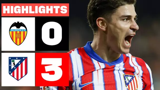 VALENCIA CF 0 - 3 ATLÉTICO DE MADRID I RESUMEN LALIGA EA SPORTS