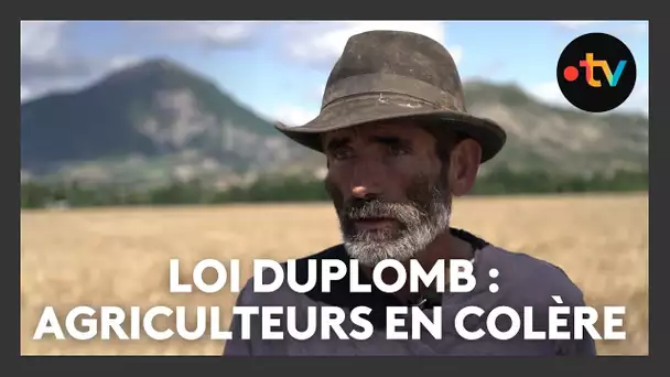 Des agriculteurs contre la loi Duplomb