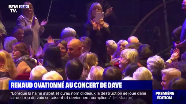 Renaud ovationné au concert de Dave