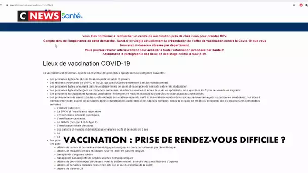 Vaccination : une prise de rendez-vous difficile