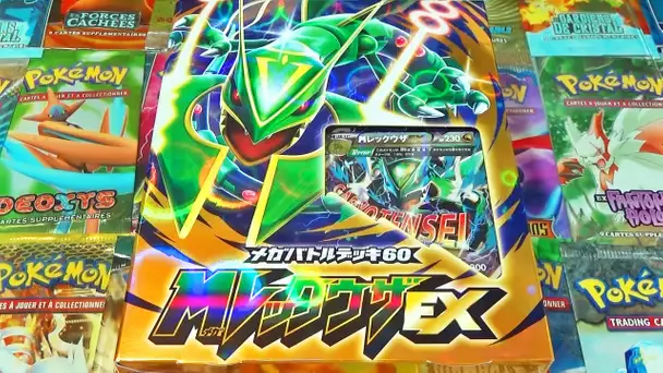 Ouverture d&#039;un Coffret Pokémon XY6 MÉGA RAYQUAZA EX ! ULTRA-RARE MULTIPLE ? WTF !