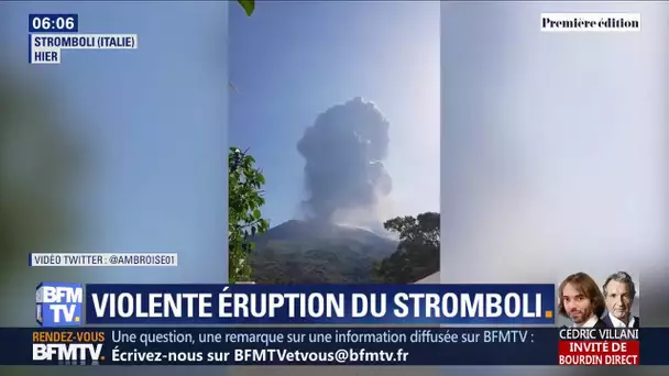 Les images stupéfiantes de la violente éruption du volcan Stromboli en Sicile