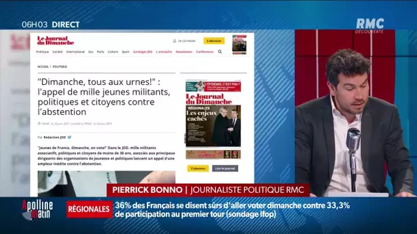 Régionales: sans une tribune dans le JDD, des jeunes militants appellent les citoyens à aller voter