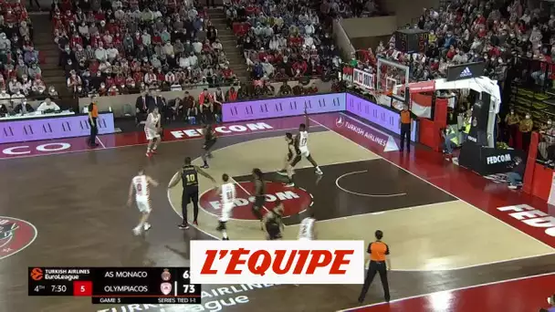 Le résumé de Monaco - Olympiakos (match 3) - Basket - Euroligue (H)