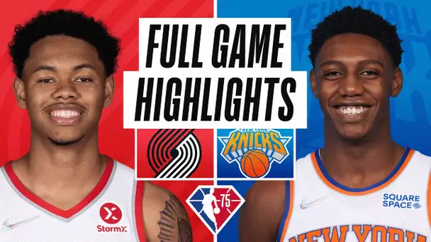 TRAIL BLAZERS at KNICKS | FULL GAME HIGHLIGHTS | March 16, 2022