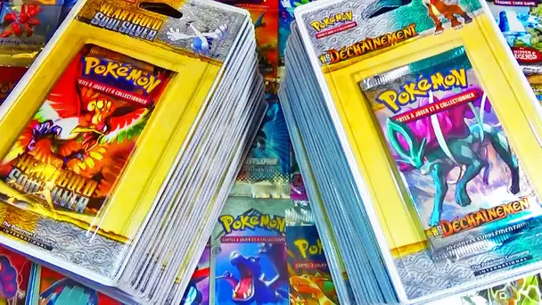 Ouverture de 36 Boosters Pokémon HeartGold SoulSilver FR ! ENORME OUVERTURE ! BIG OPENING !
