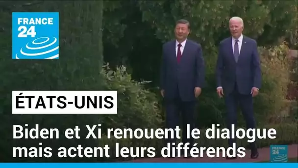 Biden et Xi renouent le dialogue mais actent leurs différends • FRANCE 24