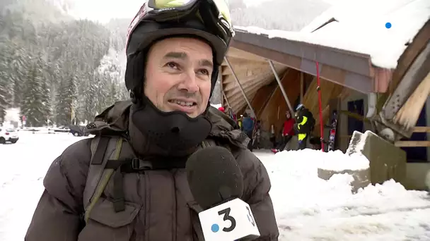 À Avoriaz, la tempête n'a pas empêché les plus téméraires de chausser leurs skis