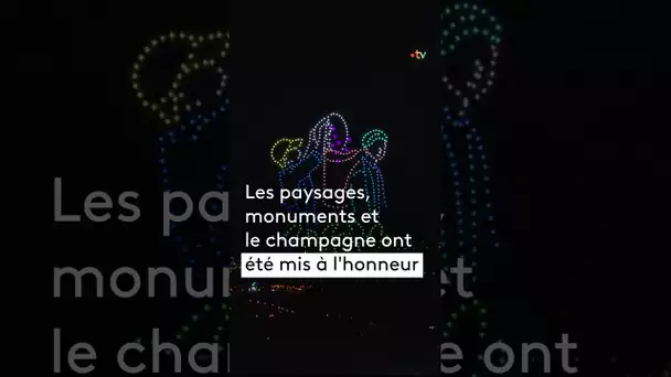 500 drones illuminent le ciel de la Champagne pour fêter ses 10 ans à l'Unesco 🍾🎇🍇