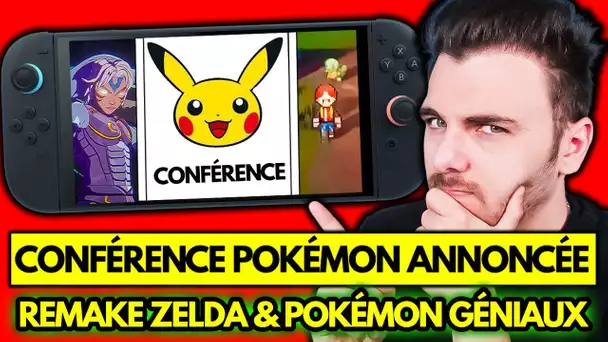 Nintendo Switch 2 : Conférence POKÉMON Annoncée 🚨 Remake ZELDA & POKÉMON Dinguissime !!! 🤯