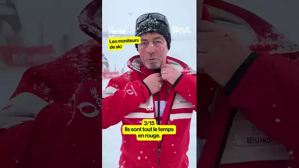 La vérité sur les moniteurs de ski : ils sont tout le temps habillés en rouge (3/15)