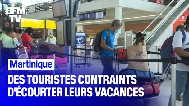 Ces touristes sont contraints d'écourter leurs vacances à cause du confinement imposé en Martinique