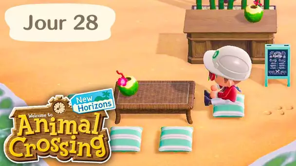 Jour 28 | Le Bar sur la Plage | Animal Crossing : New Horizons
