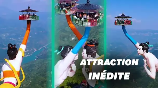 Cette nouvelle attraction chinoise est aussi insolite que vertigineuse