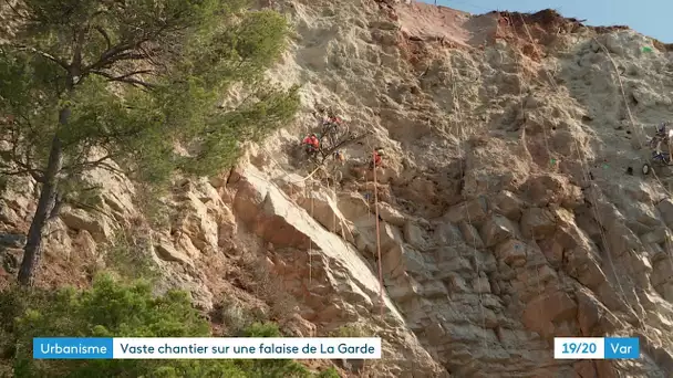 La Garde: mise en sécurité de la falaise de la Terre Promise