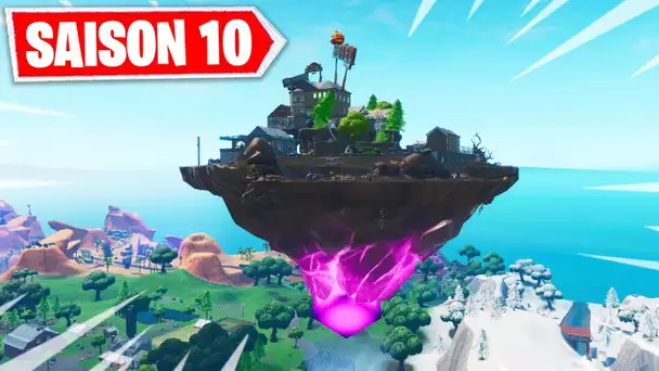 L'ILE VOLANTE DU CUBE SE DEPLACE SUR LA MAP DE FORTNITE ... (+ NOUVELLE MAJ)