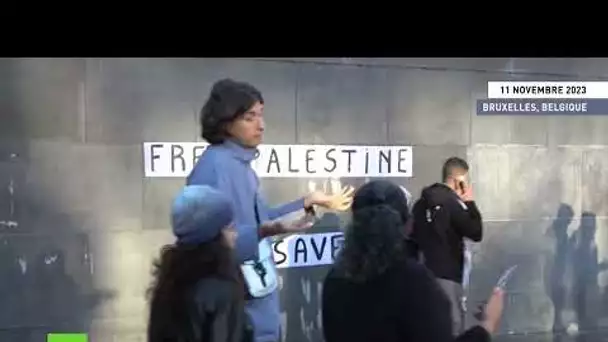 🇧🇪 Belgique : manifestation en faveur de la Palestine et du cessez-le-feu au Proche-Orient