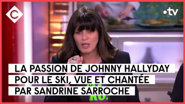 Johnny Hallyday et le ski - La chronique enchantée de Sandrine Sarroche - C à vous - 22/03/2023