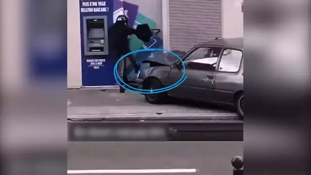 Ils tentent de voler une banque à Paris avec un voiture bélier... Mais repartent les mains vides