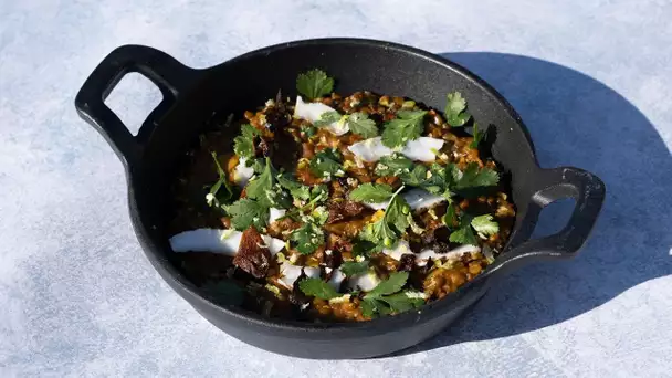 Recette - Dhal de lentilles, gingembre frit - Fabrice Mignot