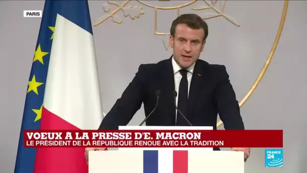 REPLAY - Emmanuel Macron présente ses vœux à la presse