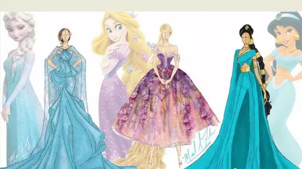 Un styliste recrée les robes des princesses de Disney