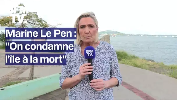 "On condamne l'île à la mort": l'interview en intégralité de Marine Le Pen