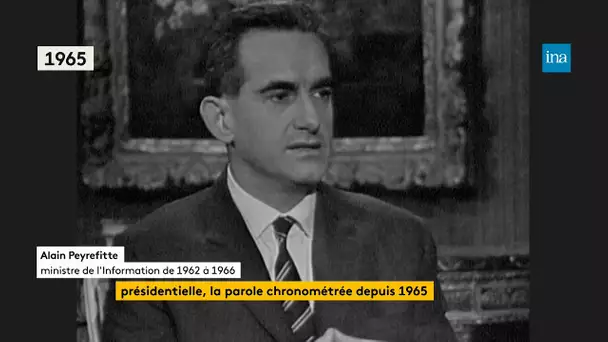 Présidentielle, la parole chronométrée depuis 1965 | Franceinfo INA