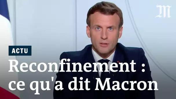 Covid-19 et reconfinement : les annonces d'Emmanuel Macron face au coronavirus