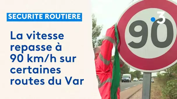 La limitation de vitesse passe de 80 à 90 km/h sur certaines routes du Var, un changement qui divise